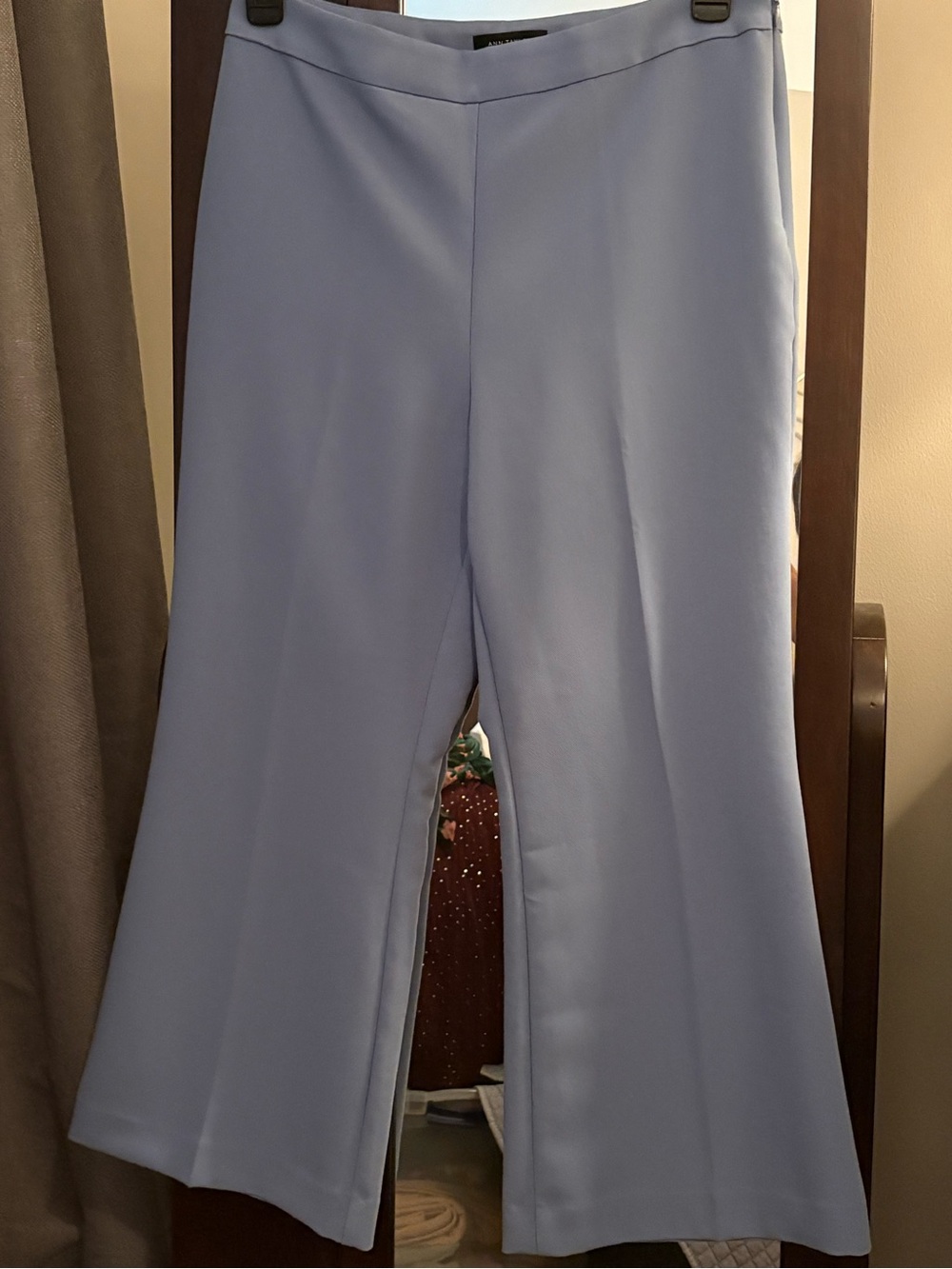 Ann Taylor Light Periwinkle Wide-Leg Dress Pants